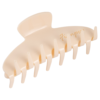 4 inch Banana Hair Claw Clips with brand（Ivory White）