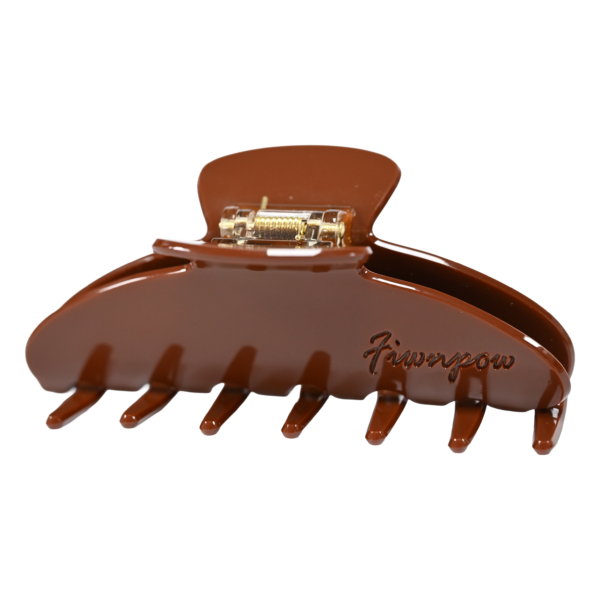 4 inch Banana Hair Claw Clips with brand（Brown）