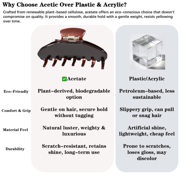 4 inch Banana Hair Claw Clips (Coffee)