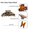 2PCS 4 inch Banana Hair Claw Clips with brand（Tortoise）