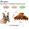2PCS 4 inch Banana Hair Claw Clips with brand（Tortoise）