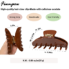 4 inch Banana Hair Claw Clips with brand（Brown）