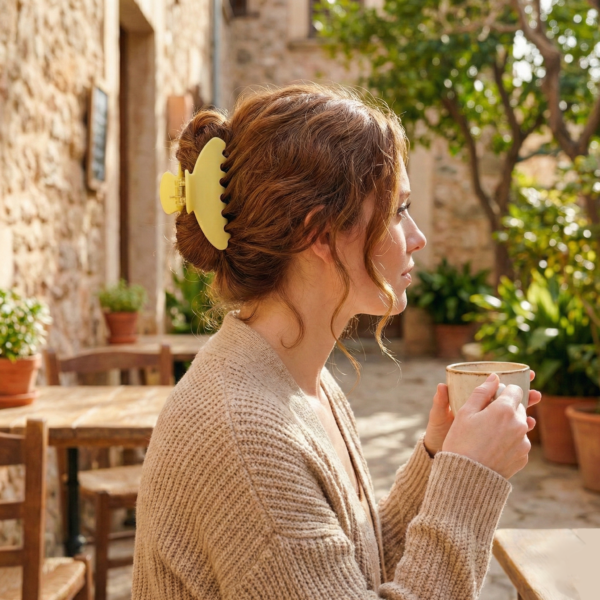 4 inch Banana Hair Claw Clips (Yellow)