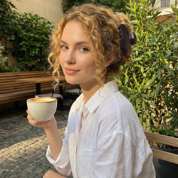 4 inch Banana Hair Claw Clips (Coffee)