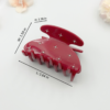 2PCS 3 Inch Sparkling Crystal Hair Claw Clip (Cherry Red & Black)