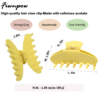 4 inch Banana Hair Claw Clips (Yellow)