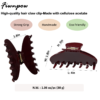 4 inch Banana Hair Claw Clips  (Wine Red)