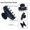 3 inch Banana Hair Claw Clips With Brand (Blueberry)