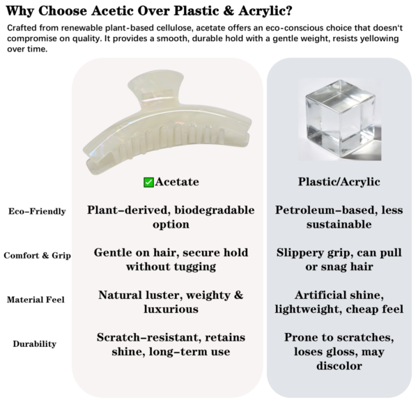 4.7 inch Big Hair Claw Banana Clips (Mermaid Color)