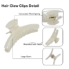 4.7 inch Big Hair Claw Banana Clips (Mermaid Color)