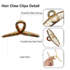 Acetate & Alloy 4.7" Large Hair Claw Clips (Mermaid & Tortoiseshell brown blue)