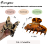 2PCS 3 inch Banana Hair Claw Clips With Brand (Tortoise)